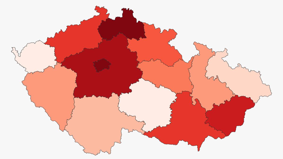 V Česku přibylo 3955 nově nakažených